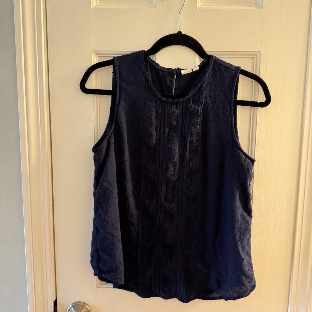 Gap Navy Blue Sleeveless Blouse